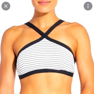 Calia Black and white striped bikini - Size L